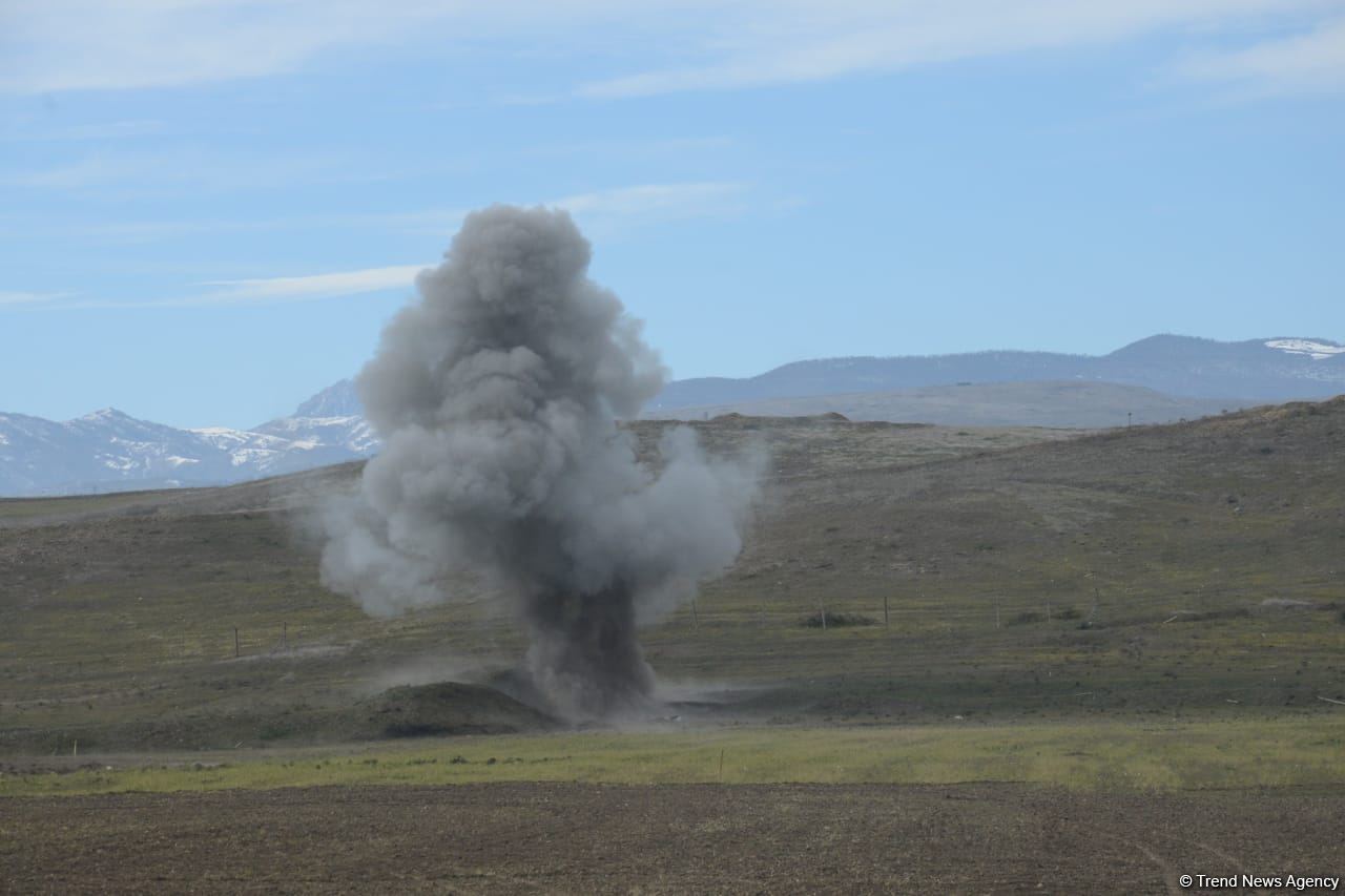 Azerbaijani National Agency for Mine Clearance of Territories informs about two people killed in mine explosion near Shusha