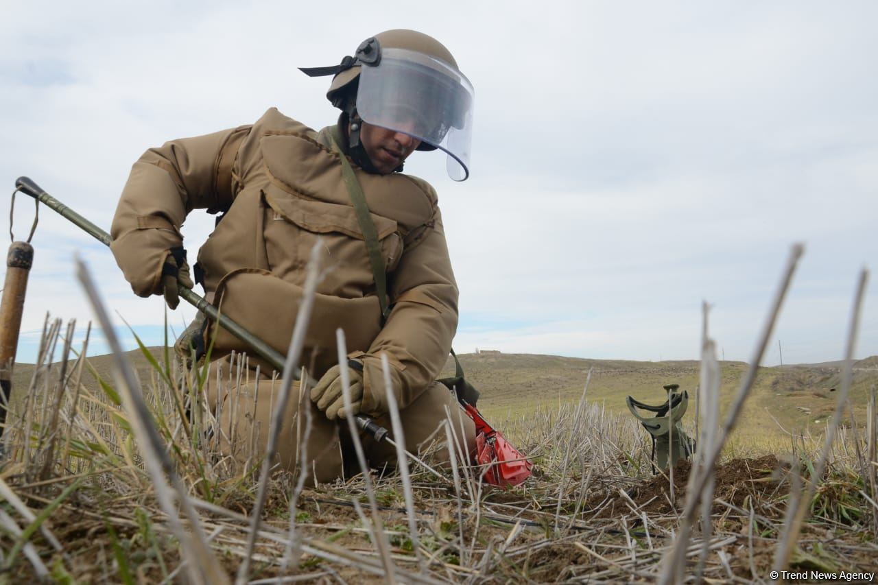 Clearing of mines, unexploded ordnance continuing in Azerbaijan's liberated Fuzuli district (PHOTO/VİDEO)