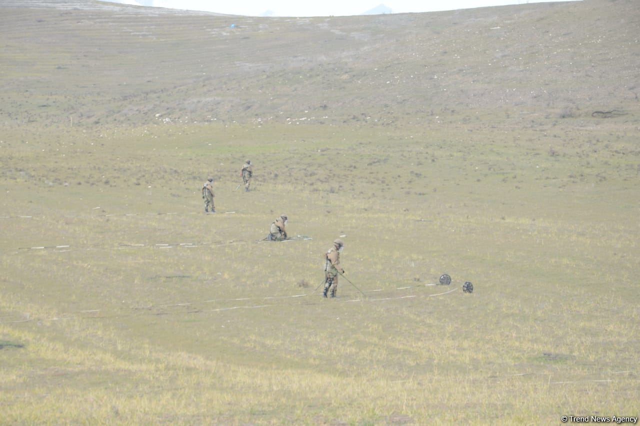 Clearing of mines, unexploded ordnance continuing in Azerbaijan's liberated Fuzuli district (PHOTO/VİDEO)