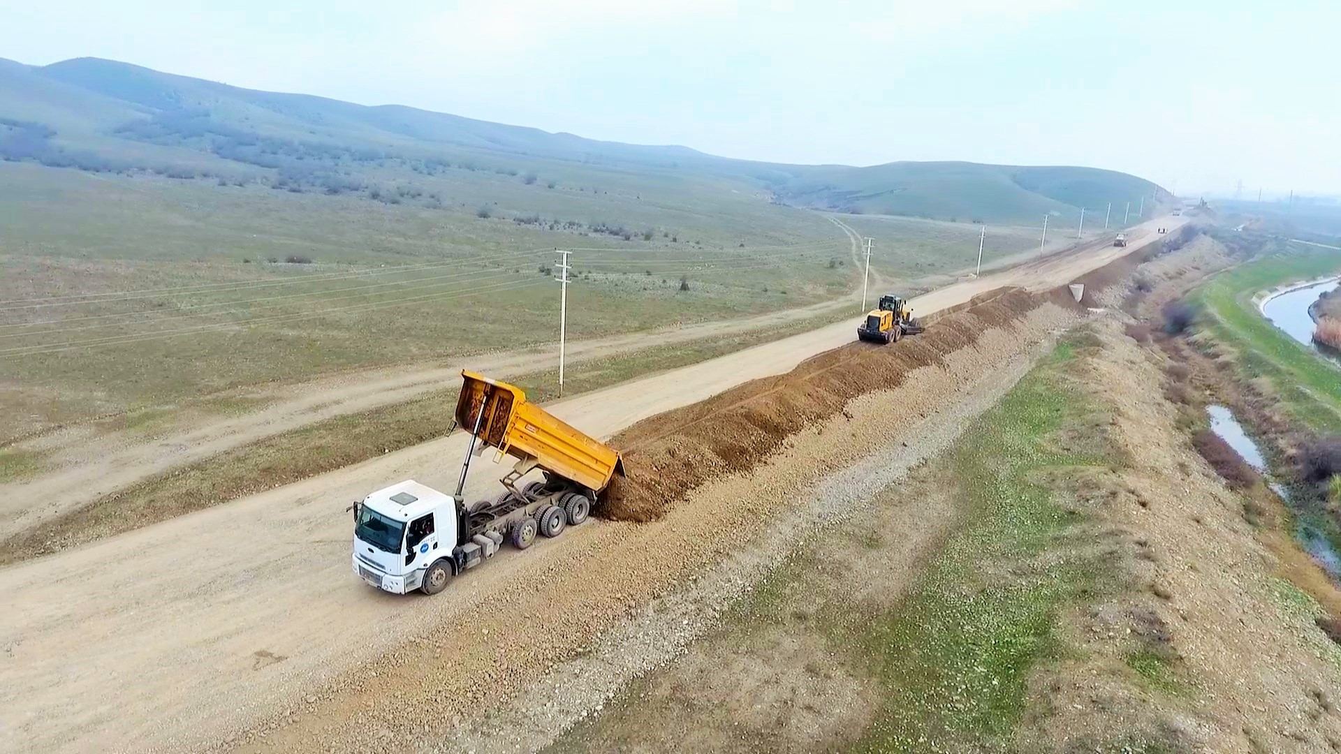Azerbaijan launches highway construction in Aghstafa district (PHOTO)