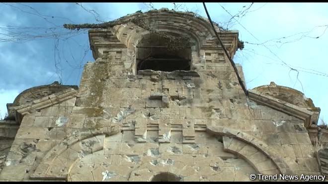 Армяне разрушили в Ходжавенде и православную церковь - репортаж Trend TV