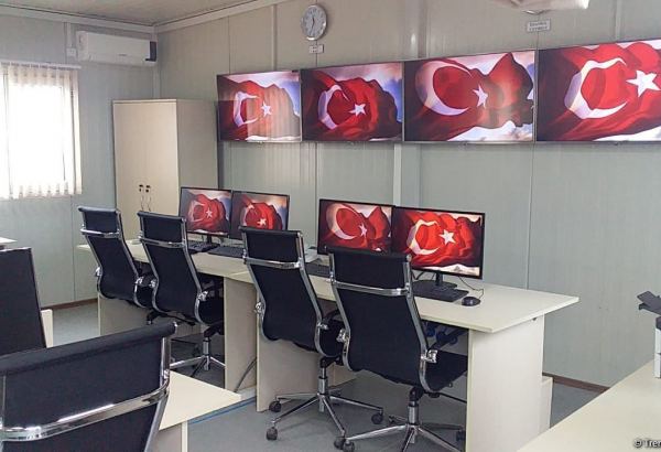 Türkiyə-Rusiya Birgə Monitorinq Mərkəzində 65 ədəd modul otaq var (FOTO)