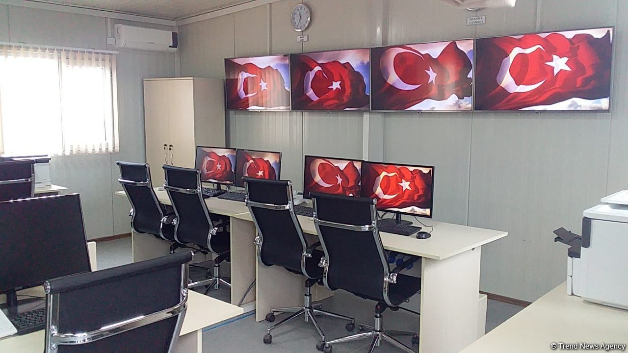 Türkiyə-Rusiya Birgə Monitorinq Mərkəzində 65 ədəd modul otaq var (FOTO)