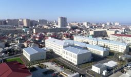 Azerbaijani president, first lady view conditions created at school-lyceum in Khirdalan city (PHOTO)