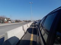 Bakı-Sumqayıt yolunda uzun tıxac yaranıb (FOTO/VİDEO)