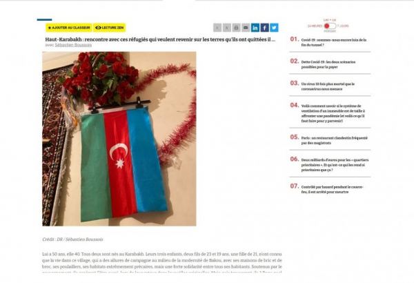 Победивший в 44-дневной войне Азербайджан освободил свои признанные международным правом территории - французский журналист (ФОТО)