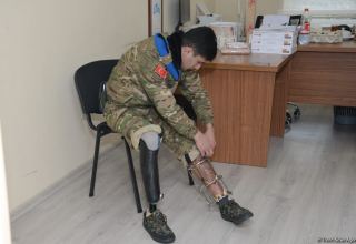С декабря прошлого года высокотехнологичными протезами обеспечены 10 участников Отечественной войны Азербайджана - минтруда