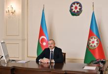 President Aliyev receives in video format delegation led by Italian Marie Tecnimont Group chairman (PHOTO)