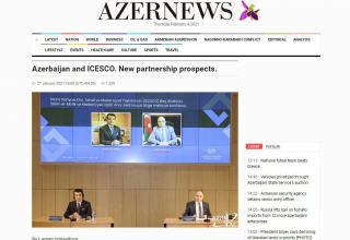Azernews newspaper publishes new article on Azerbaijan-ICESCO relations