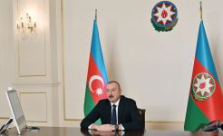 Президент Ильхам Алиев принял в видеоформате Вугара Сулейманова в связи с назначением его председателем Правления Агентства по разминированию (ФОТО/ВИДЕО)