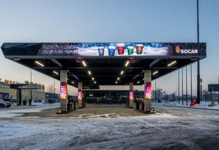 Azerbaijan's SOCAR affiliate opens new fuel station in Ukraine's Kyiv (PHOTO)