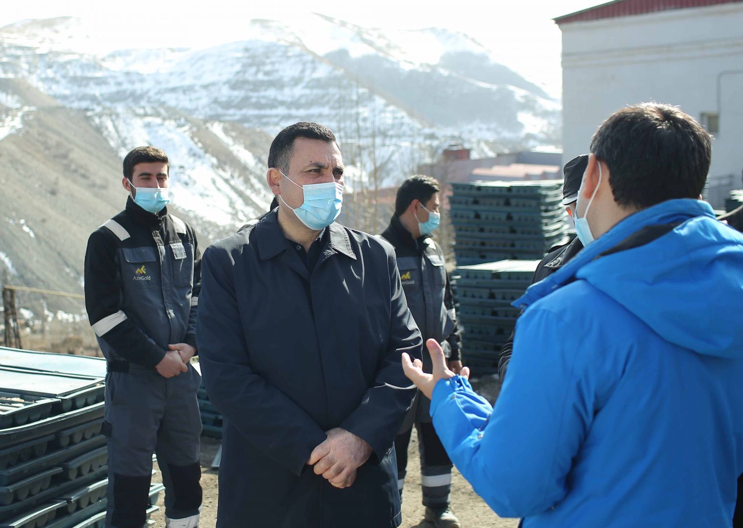 Руководство АГУНП посетили Дашкесанское железорудное месторождение (ФОТО)