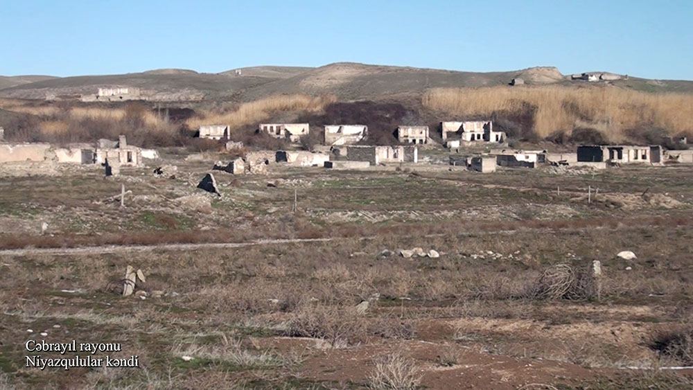 Azerbaijan shows footage from Niyazqulular village of Jabrayil district (PHOTO/VIDEO)