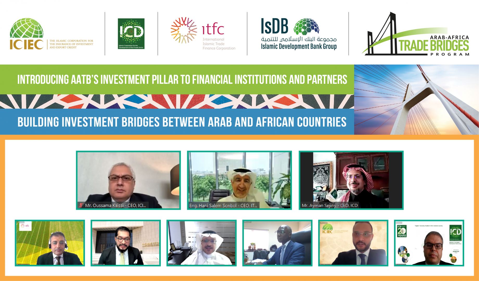 Over 1,000 Financial Stakeholders Participate in Arab-Africa Trade Bridges Program Investment Pillar Webinar Aimed at Growing Regional Trade Investment and Technology Transfer