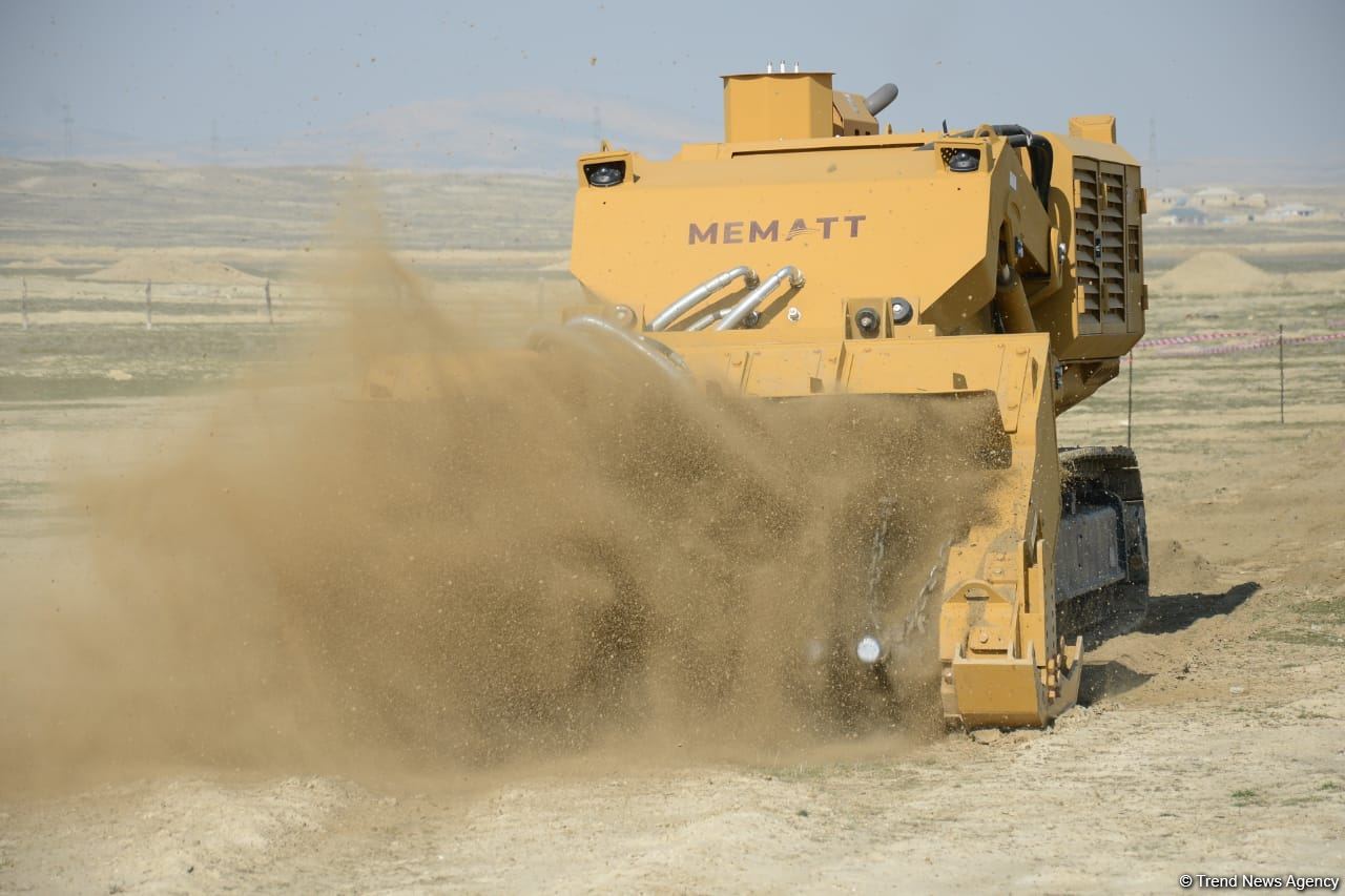 Azerbaijan carries out mine clearance using Turkish-made equipment (PHOTO/VIDEO)