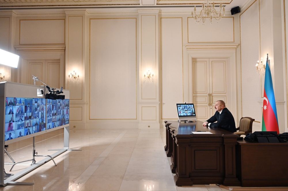 Президент Ильхам Алиев выступил на VII министерском заседании Консультативного совета Южного газового коридора (ФОТО / ВИДЕО) - Gallery Image