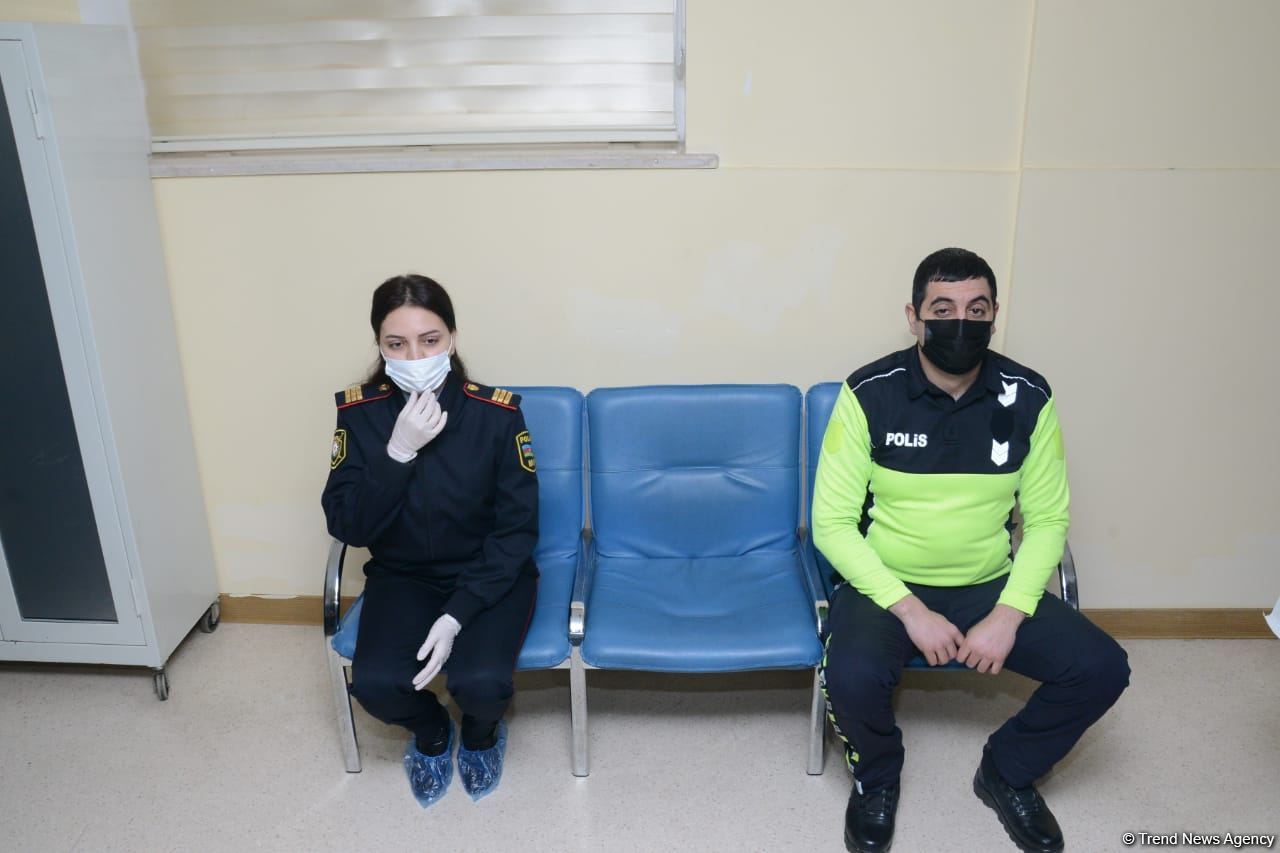 В Азербайджане началась вакцинация от COVİD-19 сотрудников полиции - репортаж Trend TV (ФОТО)
