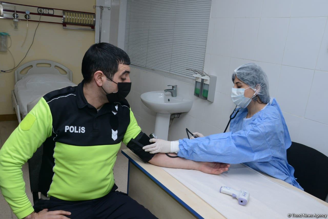 COVID-19 vaccination of police officers starts in Azerbaijan - Trend TV reports (PHOTO)