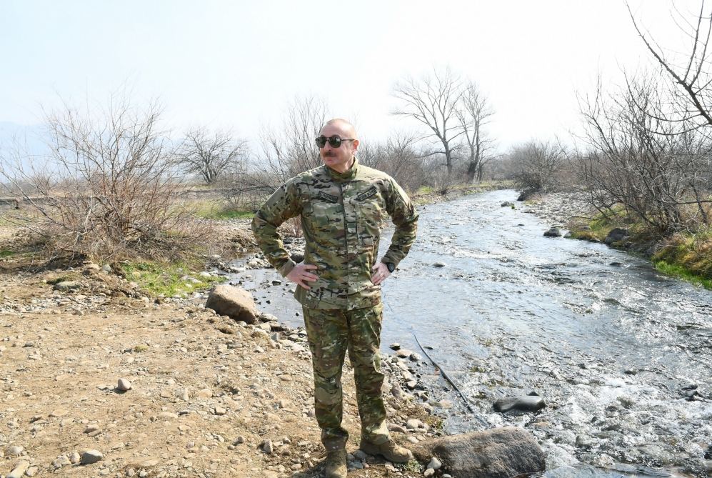 Azerbaijani president, first lady visit Fuzuli, Zangilan, Lachin and Jabrayil districts (PHOTO)