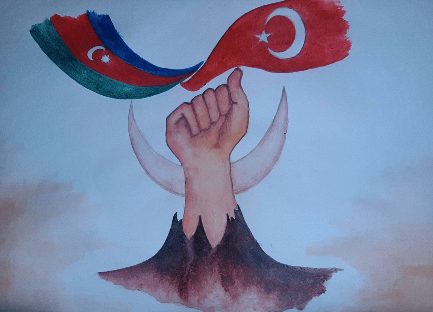 Карабахская победа рисунок