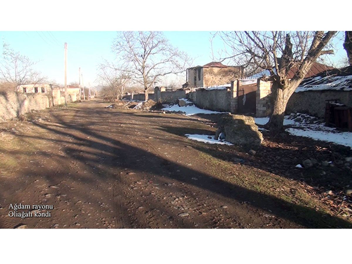 Footage from Aliaghaly village of Azerbaijan's Aghdam district (PHOTO/VIDEO)