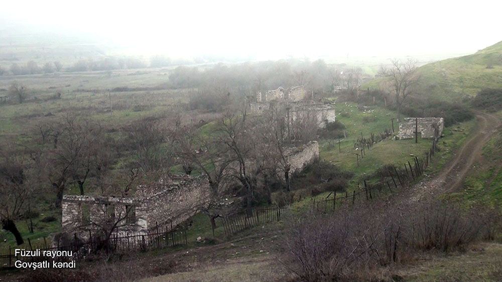 Azerbaijan shows footage from Govshatly village of Fuzuli district (PHOTO/VIDEO)