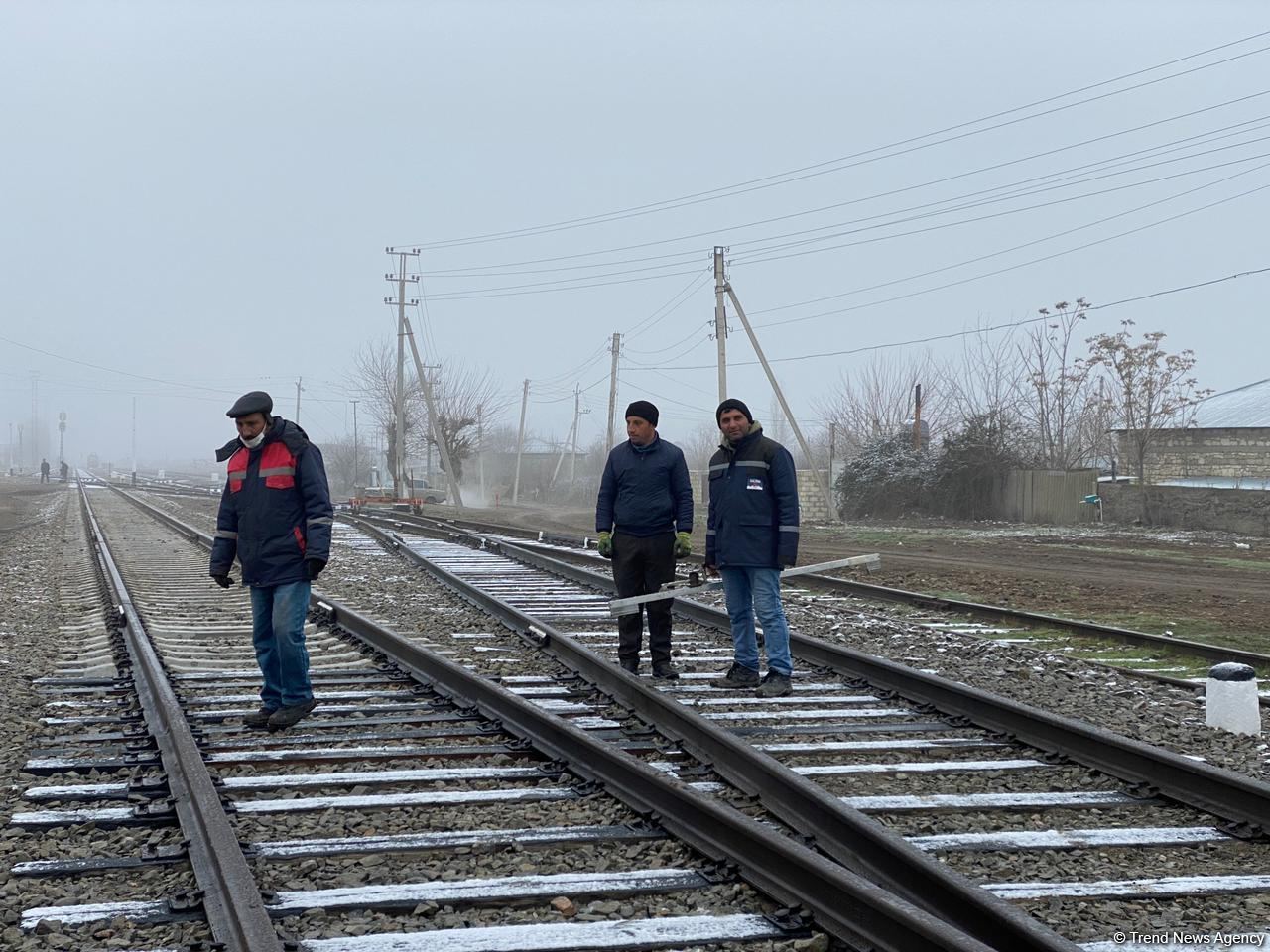 Horadiz-Aghbend railway track being restored - Trend TV