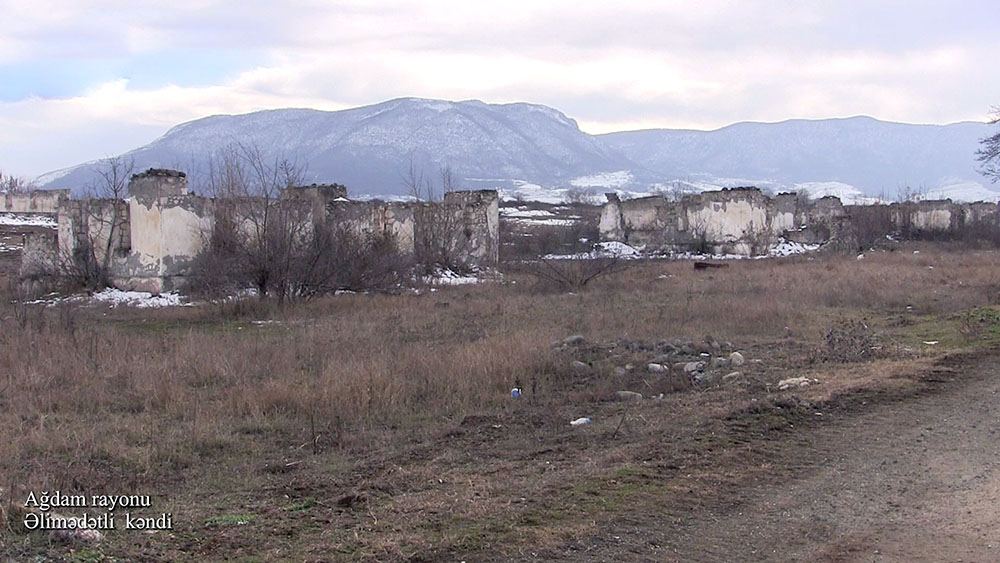 Azerbaijan shows footage from Alimedetli village of Aghdam district (PHOTO/VIDEO)