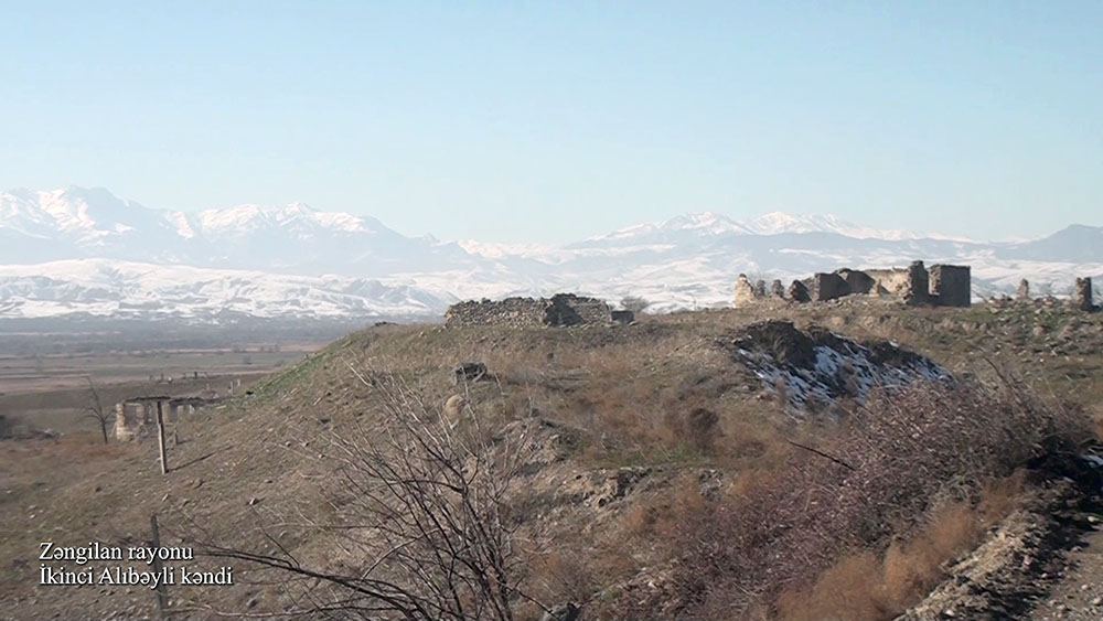 Azerbaijan shows footage from Ikinji Alibayli village of Zangilan district (PHOTO/VIDEO)