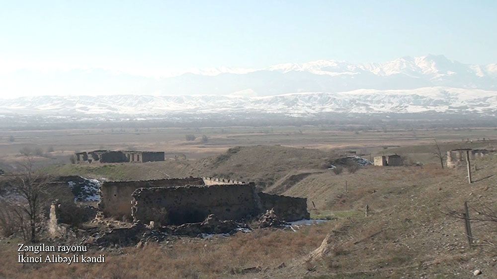 Azerbaijan shows footage from Ikinji Alibayli village of Zangilan district (PHOTO/VIDEO)