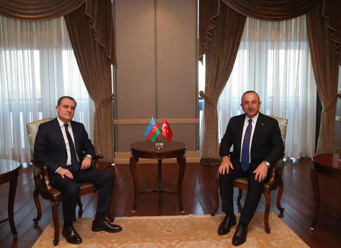 Состоялась встреча между главами МИД Азербайджана и Турции (ФОТО)