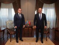 Состоялась встреча между главами МИД Азербайджана и Турции (ФОТО)