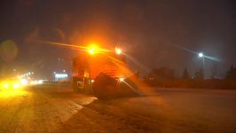 Yolların təmizlənməsi üçün gecə boyu iş görülüb - AAYDA (FOTO)