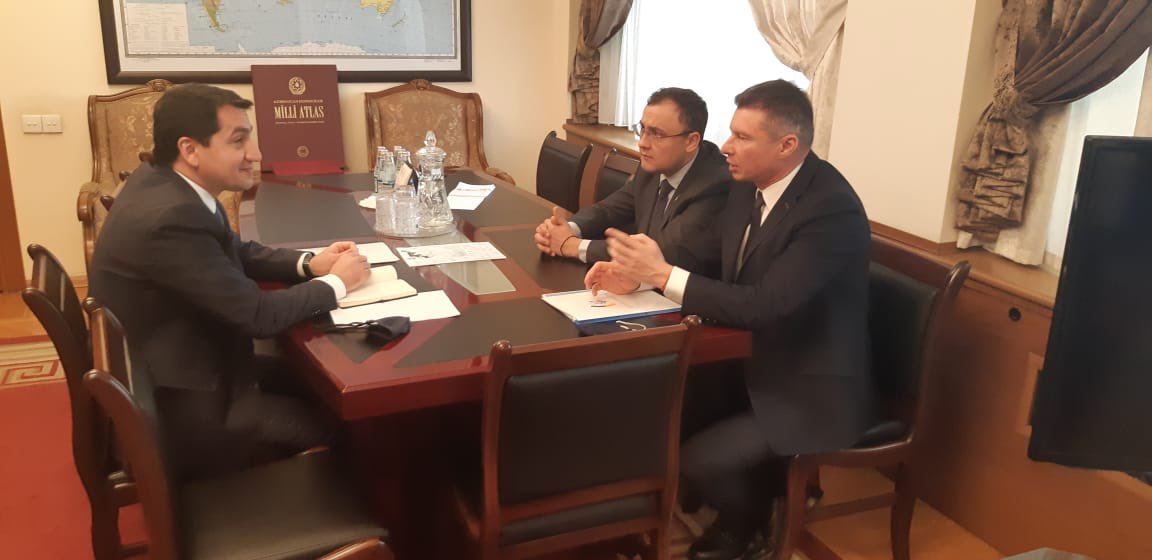 Assistant to Azerbaijani president meets with Ukrainian deputy minister for foreign affairs (PHOTO)
