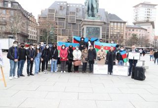 Strasburqda Xocalı soyqırımının 29-cu ildönümünə həsr olunan tədbirlər keçirilib (FOTO)