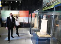 Azerbaijani president, first lady attend opening ceremony of world`s first tanker museum in Surakhani (PHOTO)