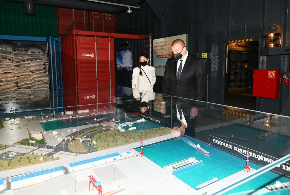 Azerbaijani president, first lady attend opening ceremony of world`s first tanker museum in Surakhani (PHOTO)