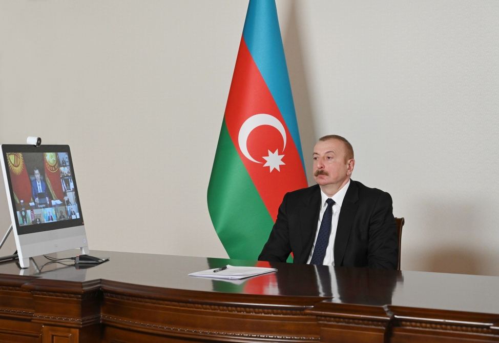 President Aliyev gives speech at virtual Summit of Economic Cooperation Organization (PHOTO/VIDEO)