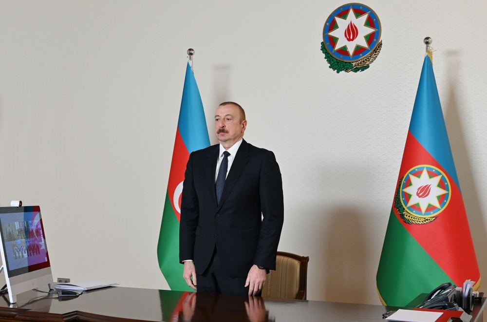 President Ilham Aliyev delivers speech at congress of ruling party (PHOTO)