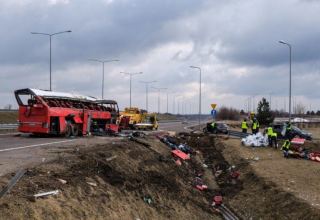 Five people killed in Ukrainian bus crash in Poland