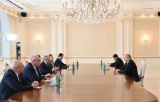 Президент Ильхам Алиев принял делегацию Великого национального собрания Турции (ФОТО/ВИДЕО)
