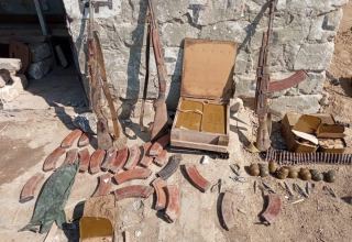 В Ходжавенде обнаружены боеприпасы, брошенные армянской армией при бегстве (ФОТО)
