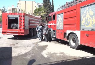 Пожар произошел в жилом здании в центре Дамаска