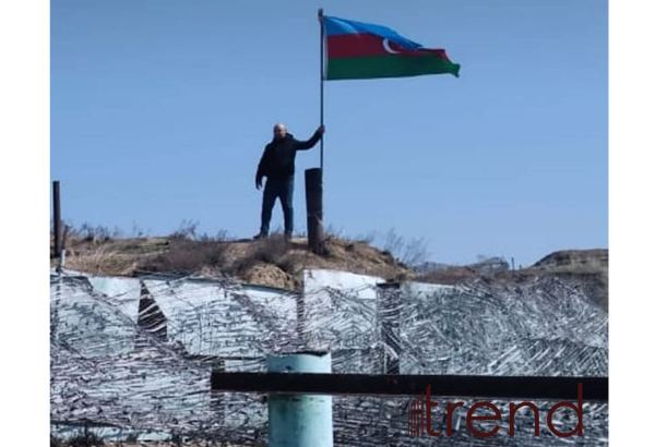 Azerbaijani flag flying over two-story bunker built by Armenia (PHOTO)