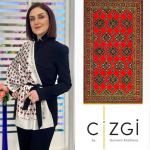 Гюльнара Халилова представила шелковые шарфы с орнаментами Карабахских ковров (ФОТО)