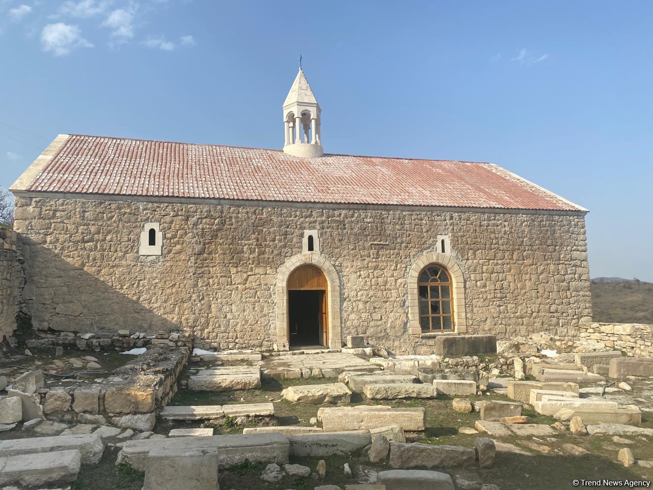 Trend TV reports from St. John's Church in Khojavand's Tugh village