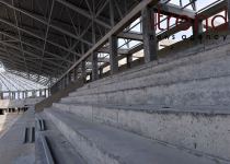 Sumqayıtda inşa edilən yeni stadionda işlər davam edir (FOTO)
