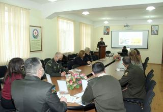 Состоялась 16-я конференция Военно-научного общества курсантов Азербайджанского высшего военного училища