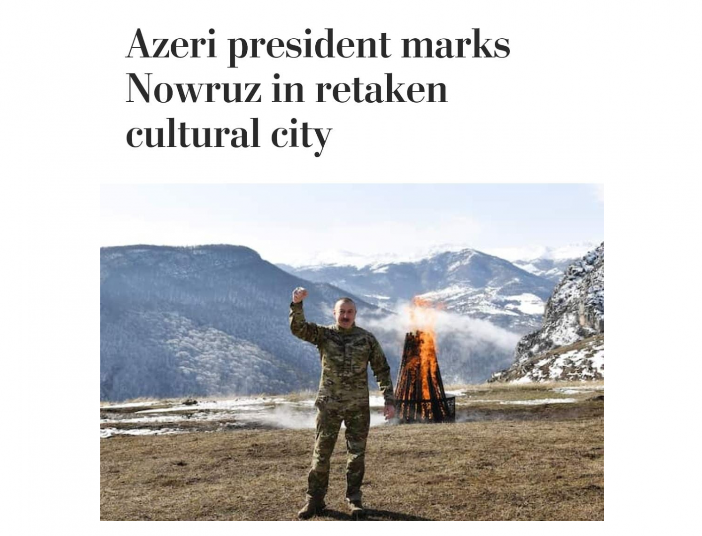 Празднование Новруз в освобожденной Шуше в центре внимания The Washington Post