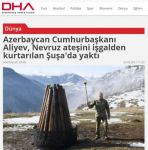 Празднование Новруза в городе Шуша в центре внимания турецких СМИ (ФОТО)